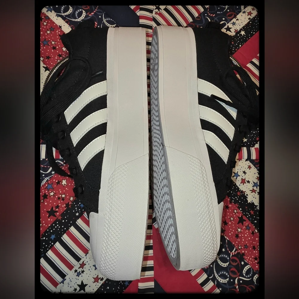 * SOLD * Adidas Women's Bravada 2.0 Shoes 'Black/White" Size 8 1/2 - Picture 2 of 6